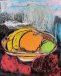 Dagmar Matějková_OVOCE_akryl a olejový pastel na plátně_30x25 cm_2022_5000Kč_web SIZE_JI6 NA WEBU