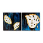 Jana Pytakova_Zlate listy monstery_2 obrazy_40x40cm_12000Kc_2_white_čtverec