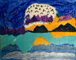 Jana Pytakova_Hory s ptaky_40x50cm_5000Kc